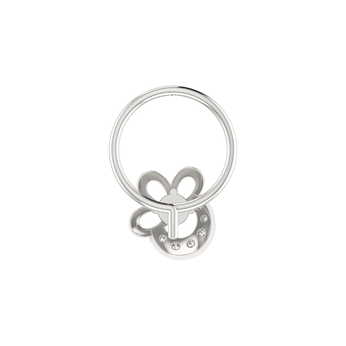0.05 Carat Natural Diamond Nose Pin - HI Color, VS-SI Clarity.